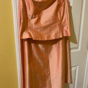 Ann Taylor Silky skirt with strapless top NWT
